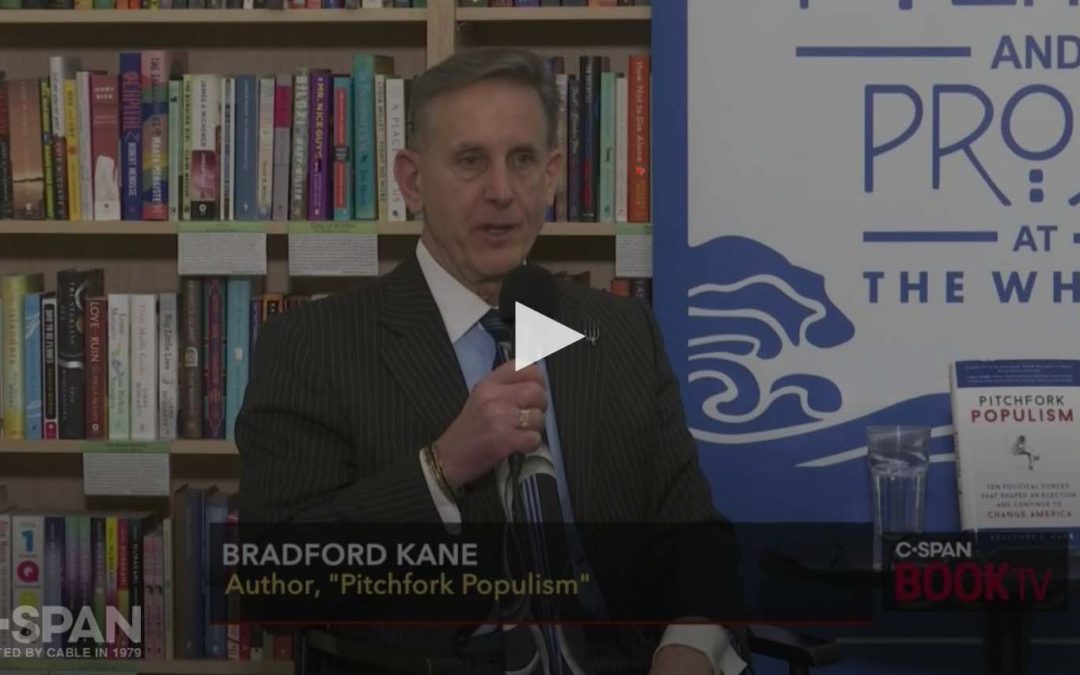 Political Analyst Bradford Kane Discusses his Book on C-SPAN